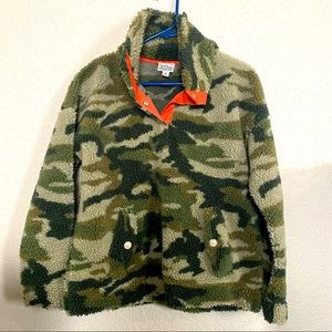 JCrew Camo Fleece
